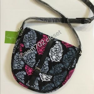 NWT VERA BRADLEY SLIM SADDLE BAG